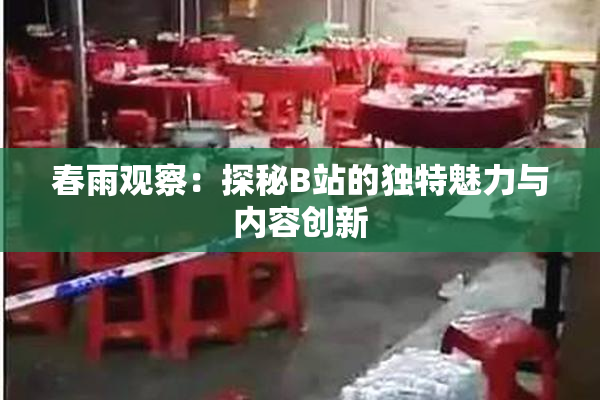 春雨观察：探秘B站的独特魅力与内容创新