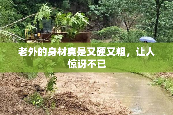 老外的身材真是又硬又粗，让人惊讶不已