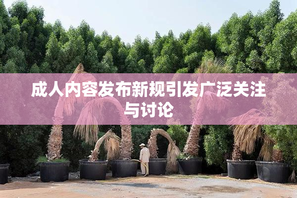 成人内容发布新规引发广泛关注与讨论