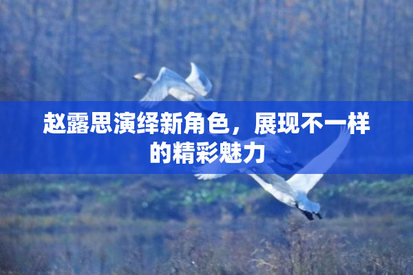 赵露思演绎新角色，展现不一样的精彩魅力