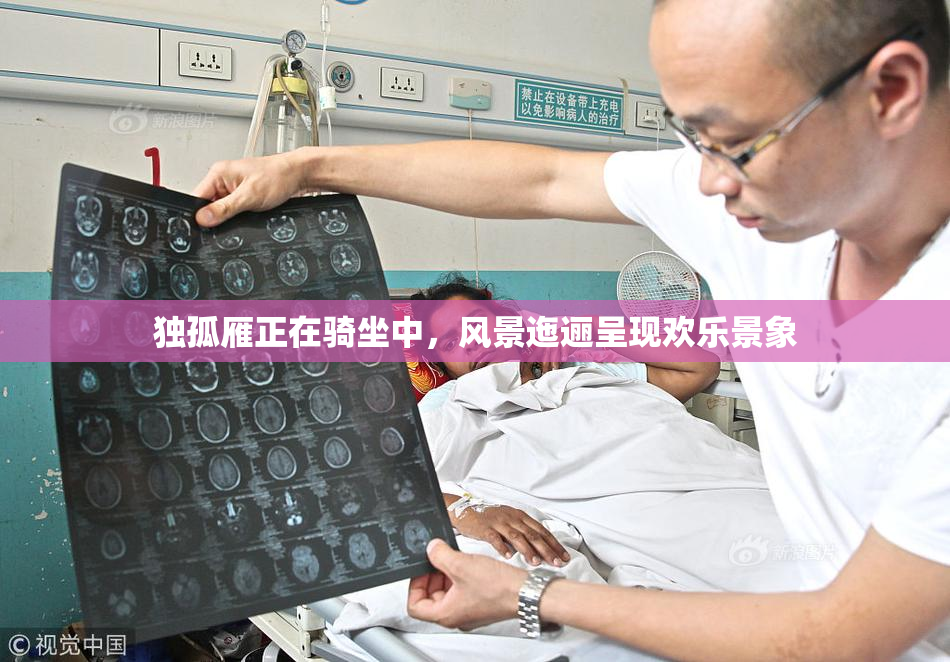 独孤雁正在骑坐中，风景迤逦呈现欢乐景象
