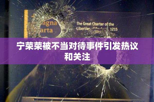 宁荣荣被不当对待事件引发热议和关注