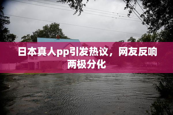 日本真人pp引发热议，网友反响两极分化