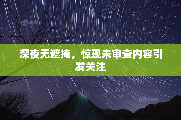 深夜无遮掩，惊现未审查内容引发关注