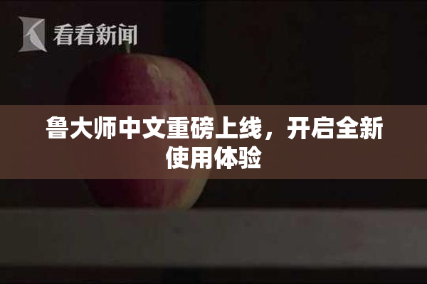鲁大师中文重磅上线，开启全新使用体验