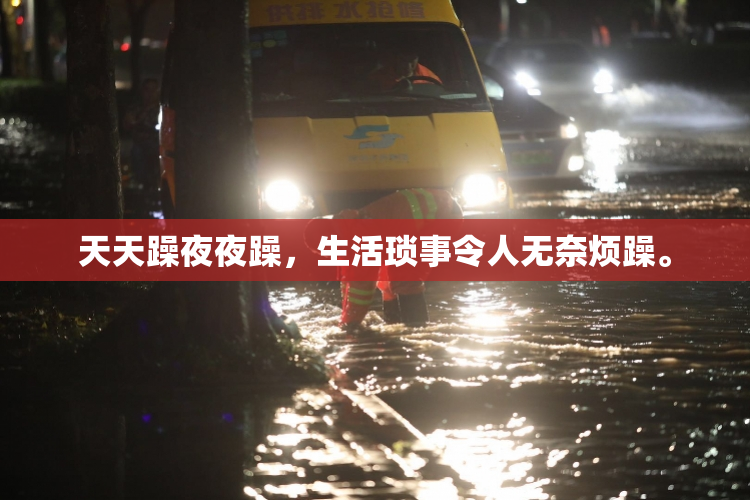 天天躁夜夜躁，生活琐事令人无奈烦躁。