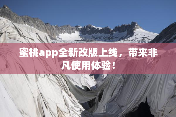 蜜桃app全新改版上线，带来非凡使用体验！
