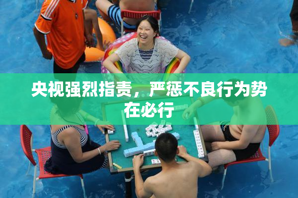 央视强烈指责，严惩不良行为势在必行