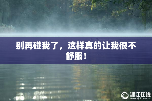 别再碰我了，这样真的让我很不舒服！