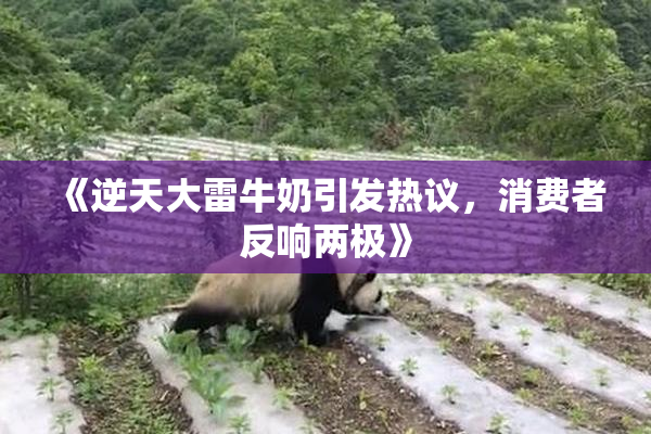《逆天大雷牛奶引发热议，消费者反响两极》