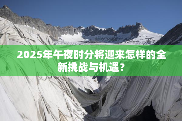2025年午夜时分将迎来怎样的全新挑战与机遇？