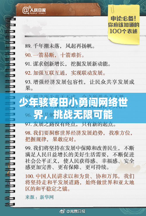 少年骇客田小勇闯网络世界，挑战无限可能