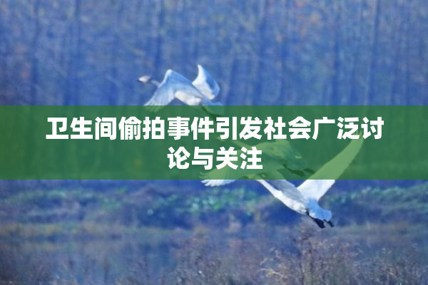 卫生间偷拍事件引发社会广泛讨论与关注