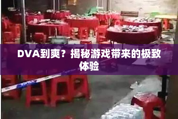 DVA到爽？揭秘游戏带来的极致体验