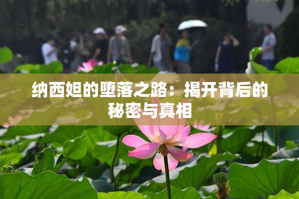 纳西妲的堕落之路：揭开背后的秘密与真相