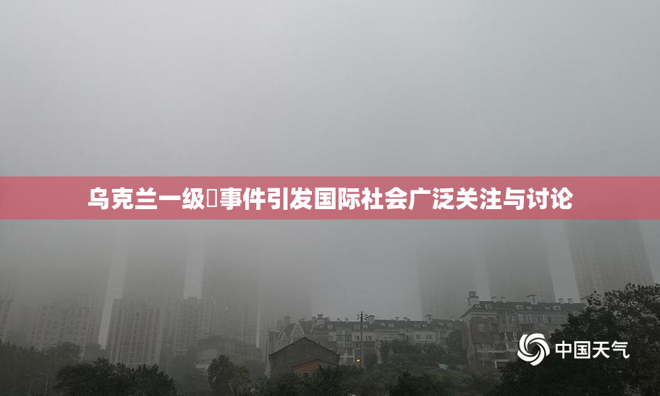 乌克兰一级婬事件引发国际社会广泛关注与讨论
