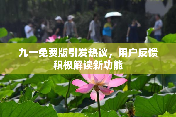 九一免费版引发热议，用户反馈积极解读新功能