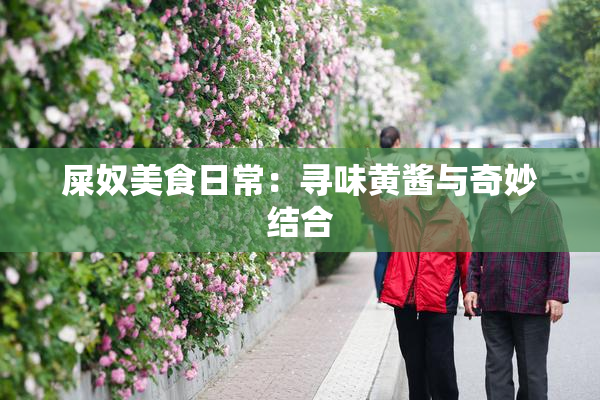 屎奴美食日常：寻味黄酱与奇妙结合