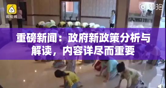 重磅新闻：政府新政策分析与解读，内容详尽而重要