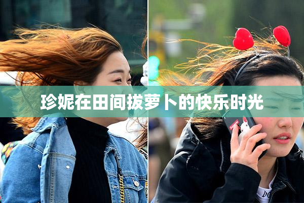 珍妮在田间拔萝卜的快乐时光
