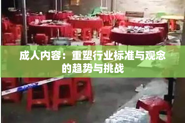 成人内容：重塑行业标准与观念的趋势与挑战