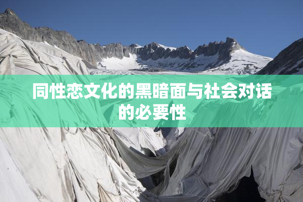 同性恋文化的黑暗面与社会对话的必要性