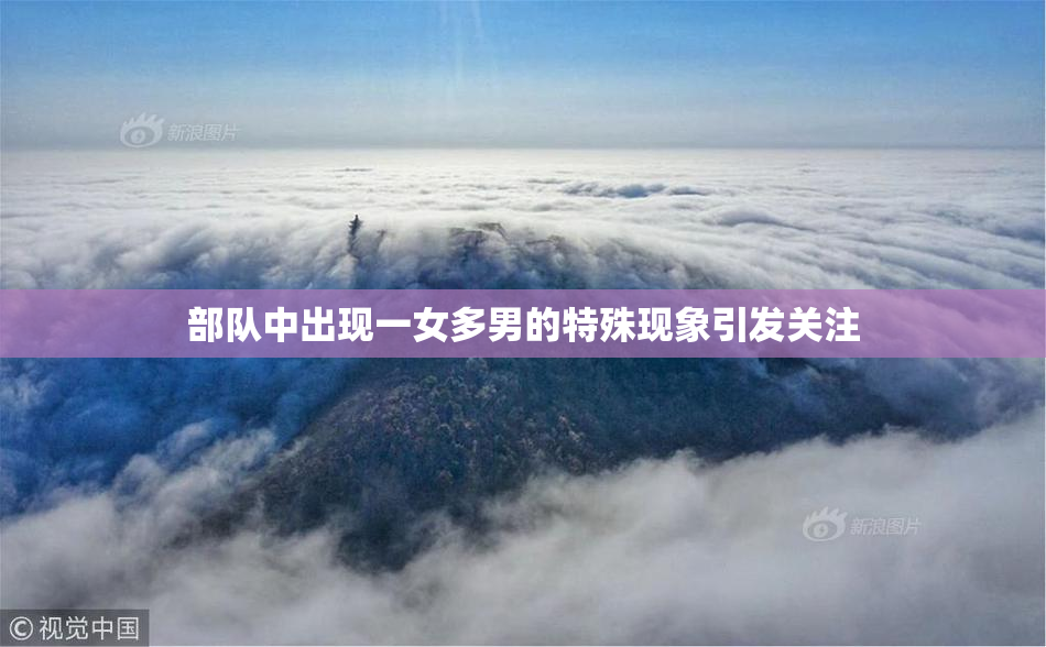 部队中出现一女多男的特殊现象引发关注