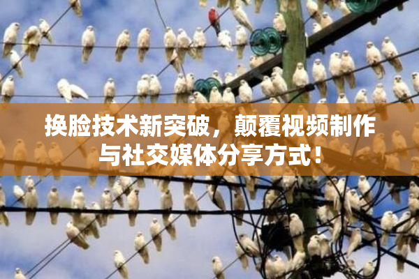 换脸技术新突破，颠覆视频制作与社交媒体分享方式！