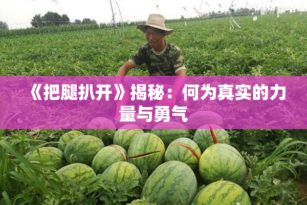 《把腿扒开》揭秘：何为真实的力量与勇气