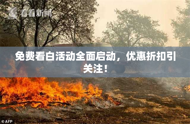 免费看白活动全面启动，优惠折扣引关注！