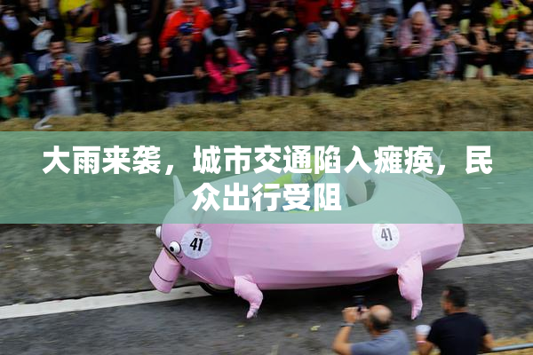 大雨来袭，城市交通陷入瘫痪，民众出行受阻