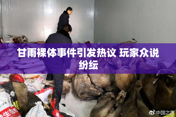 甘雨裸体事件引发热议 玩家众说纷纭