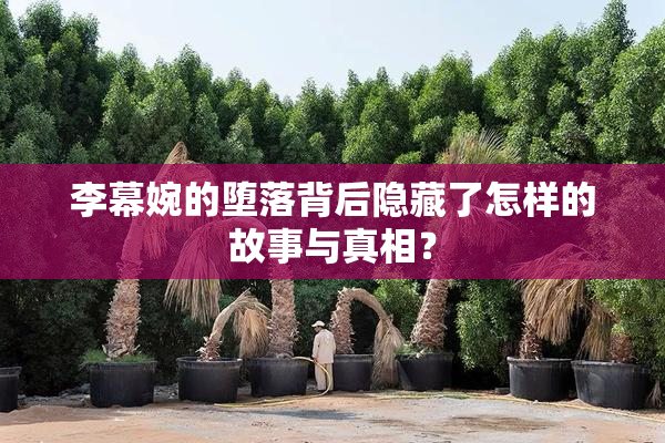 李幕婉的堕落背后隐藏了怎样的故事与真相？