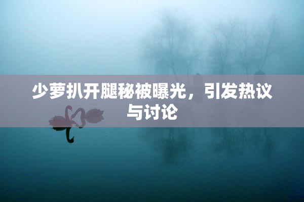 少萝扒开腿秘被曝光，引发热议与讨论