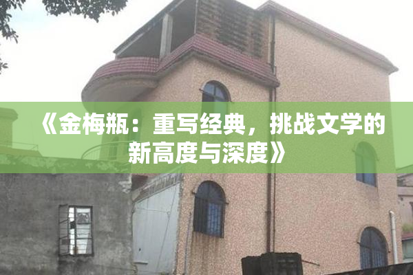 《金梅瓶：重写经典，挑战文学的新高度与深度》