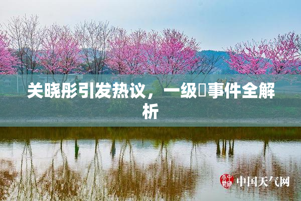 关晓彤引发热议，一级婬事件全解析