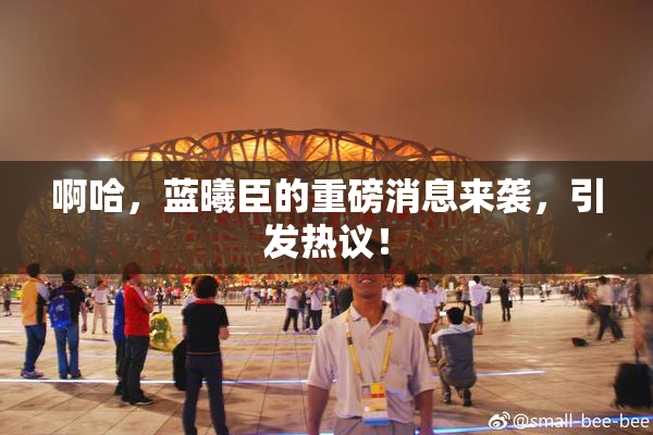 啊哈，蓝曦臣的重磅消息来袭，引发热议！