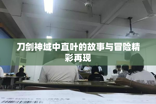 刀剑神域中直叶的故事与冒险精彩再现
