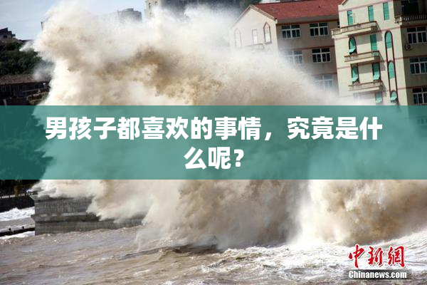 男孩子都喜欢的事情，究竟是什么呢？