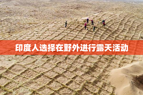 印度人选择在野外进行露天活动