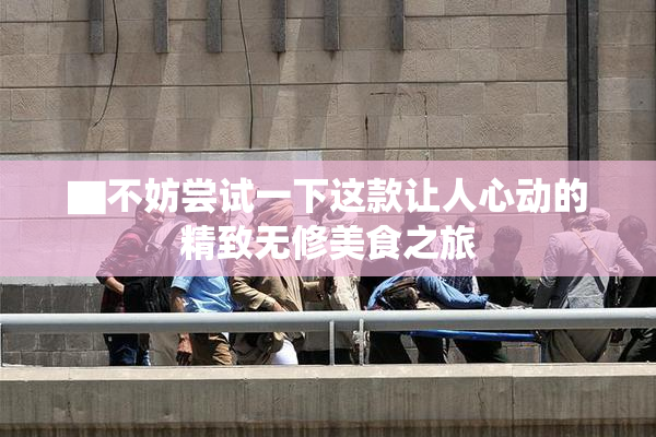 ▇不妨尝试一下这款让人心动的精致无修美食之旅