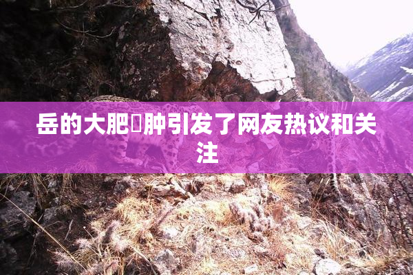 岳的大肥坹肿引发了网友热议和关注