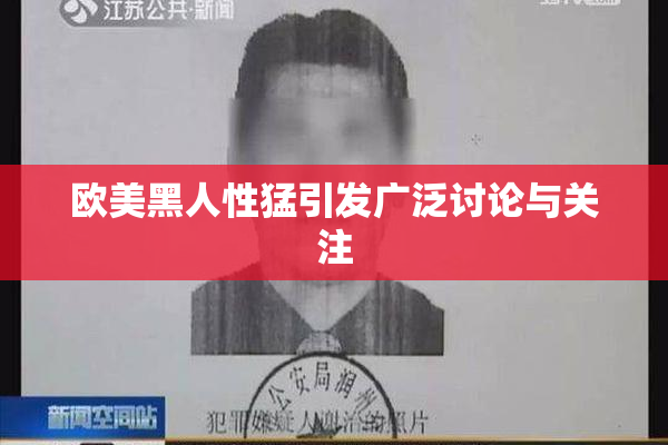 欧美黑人性猛引发广泛讨论与关注