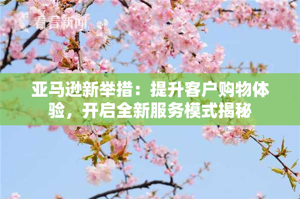 亚马逊新举措：提升客户购物体验，开启全新服务模式揭秘