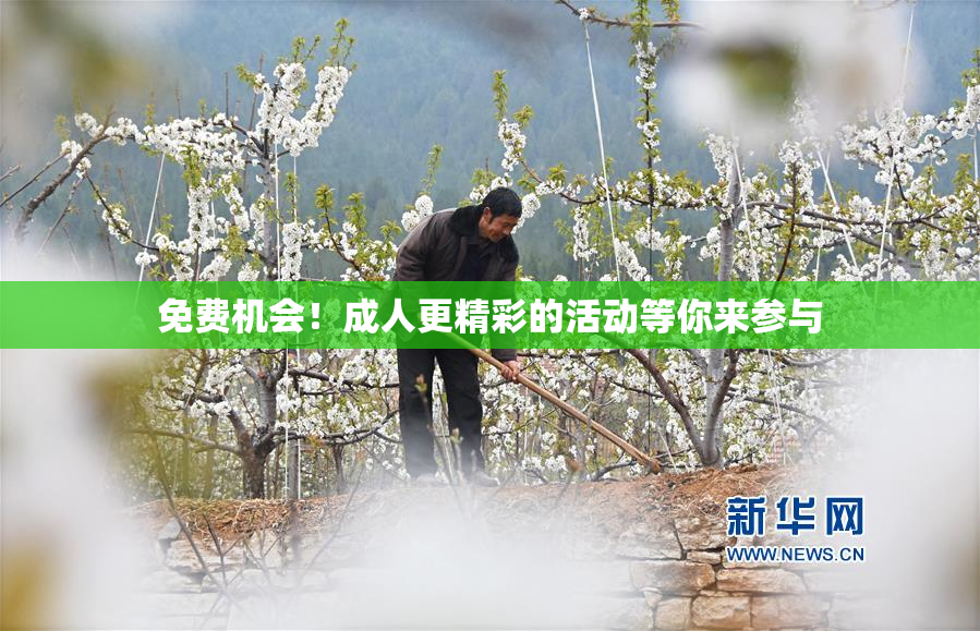 免费机会！成人更精彩的活动等你来参与