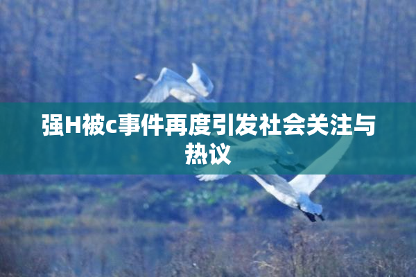 强H被c事件再度引发社会关注与热议