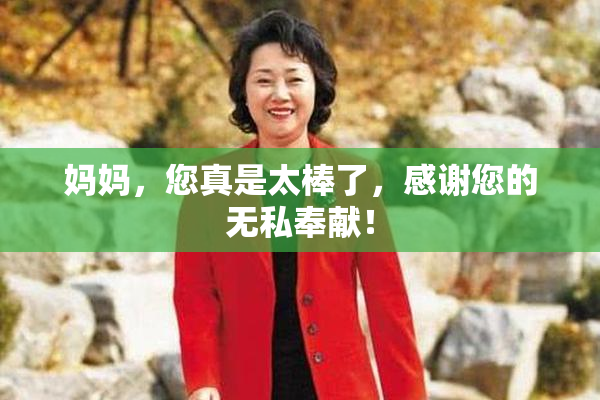 妈妈，您真是太棒了，感谢您的无私奉献！