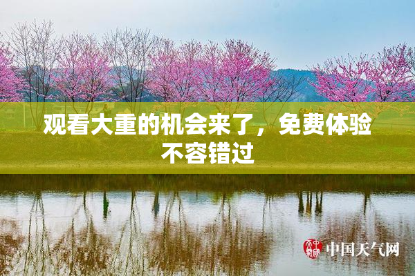 观看大重的机会来了，免费体验不容错过