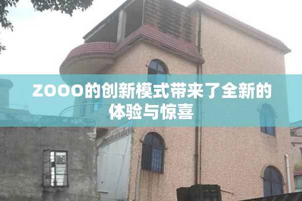 ZOOO的创新模式带来了全新的体验与惊喜