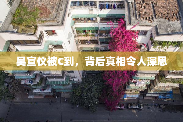 吴宣仪被C到，背后真相令人深思